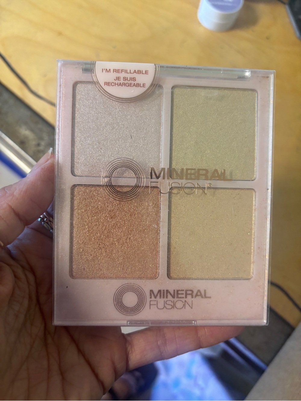 Mineral Fusion Highlighter Quartet — Champagne, Gold, Peach & Pale Gold
